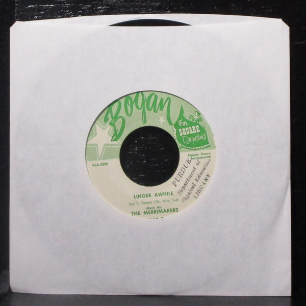 Nathan Hale & The Merrimakers - Linger Awhile 7" VG Vinyl 45 Bogan 1110 USA - Shuga Records