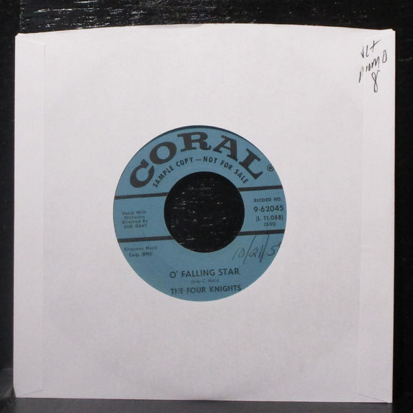 The Four Knights - O' Falling Star / Foolish Tears 7" VG+ Promo Vinyl 45 Coral - Shuga Records