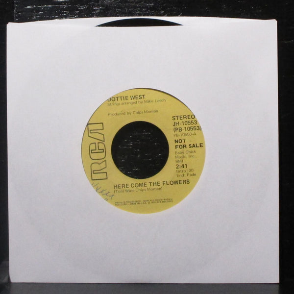 Dottie West - Here Come The Flowers 7" VG+ Promo Vinyl 45 RCA JH-10553 USA 1976 - Shuga Records