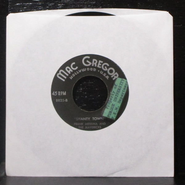 Fenton "Jonesy" Jones - Shanty Town 7" VG Vinyl 45 Mac Gregor 8825 USA - Shuga Records