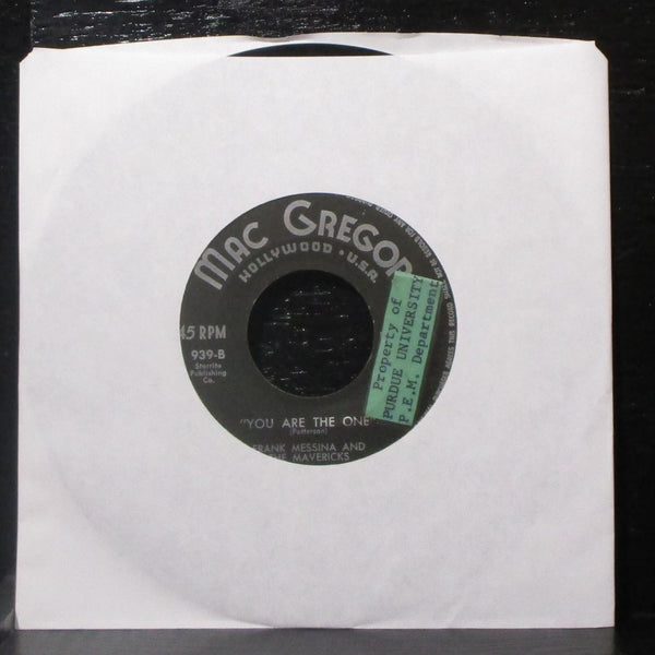 Chuck Raley, Frank Messina & Mavericks - You Are The One 7" VG Vinyl 45 939 - Shuga Records