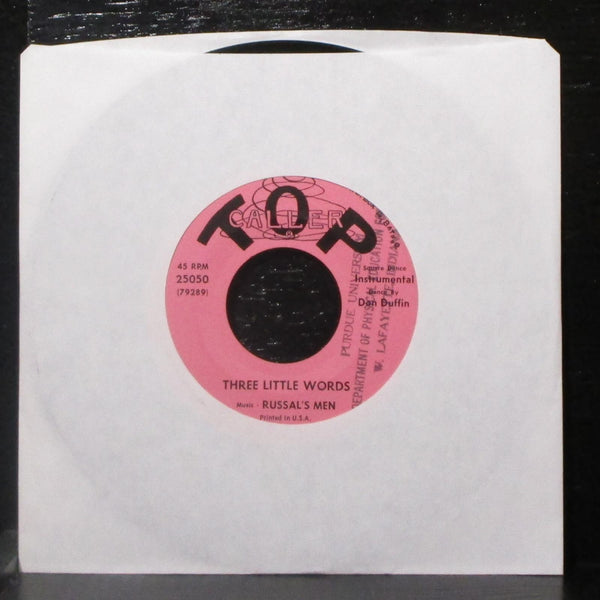 Don Duffin & Russal's Men - Three Little Words 7" VG+ Vinyl 45 Top Caller 25050 - Shuga Records