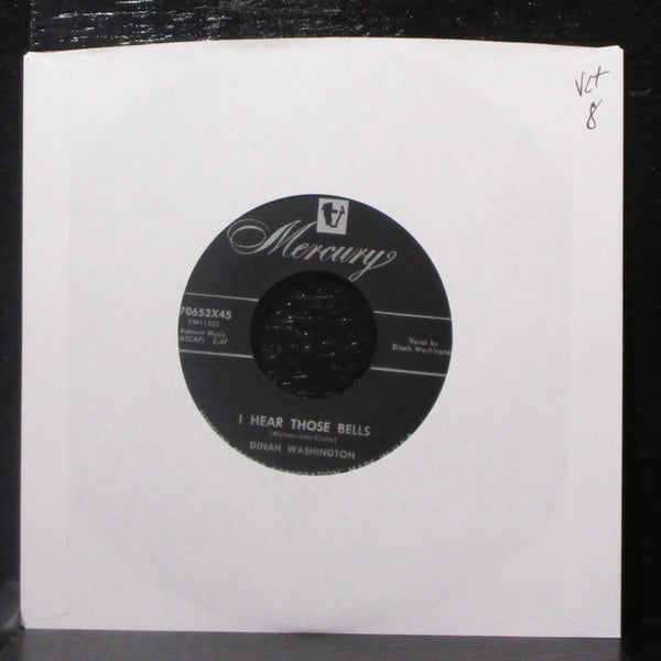 Dinah Washington - I Hear Those Bells / The Cheat 7" VG+ Vinyl 45 Mercury 1955 - Shuga Records