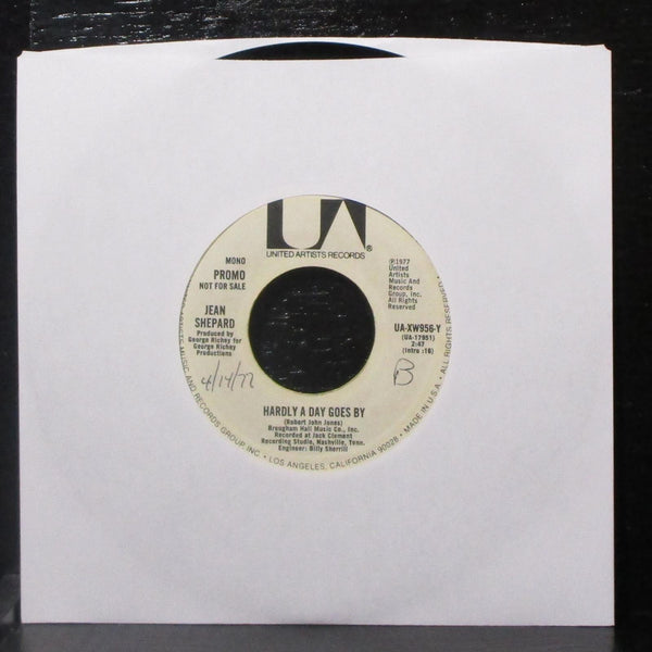 Jean Shepard - Hardly A Day Goes By 7" VG+ Promo Vinyl 45 UA-XW956-Y USA 1977 - Shuga Records