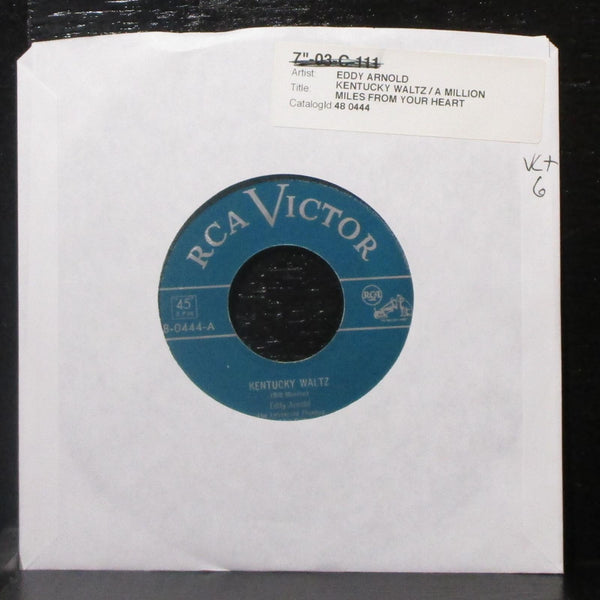 Eddy Arnold - Kentucky Waltz / A Million Miles From Your Heart 7" VG+ Vinyl 45 - Shuga Records