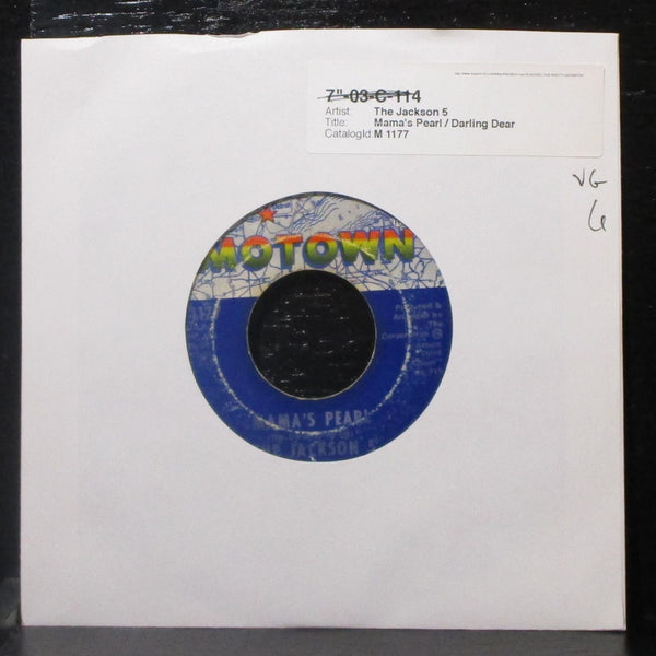 The Jackson 5 - Mama's Pearl / Darling Dear 7" VG Vinyl 45 Motown M 1177 USA - Shuga Records