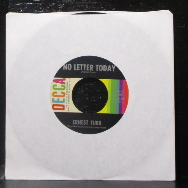 Ernest Tubb - A House Of Sorrow / No Letter Today 7" VG+ Vinyl 45 Decca 31428 - Shuga Records