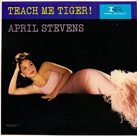 April Stevens ‎– Teach Me Tiger - VG+ Lp Record 1960 Imperial USA Mono Vinyl - Jazz Vocal