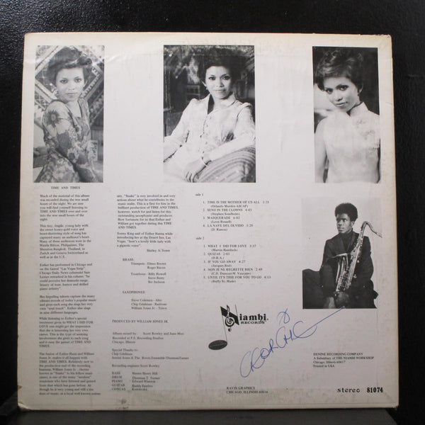 Esther Hana - Time And Times LP VG+ 81074 Niambi 1974 USA Vinyl Record - Shuga Records