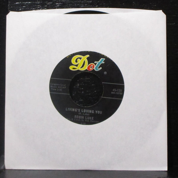 Robin Luke - Susie Darlin' / Living's Loving You 7" VG+ Vinyl 45-135 Dot lbl var - Shuga Records