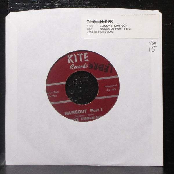 Sonny Thompson - Hangout (Part 1 & 2) 7" VG+ Vinyl 45 Kite 2002 USA - Shuga Records