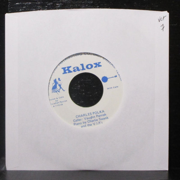 Vaughn Parrish, Charlie Swank & The V.I.P.'s - Charles Polka 7" VG+ Vinyl 45 USA - Shuga Records