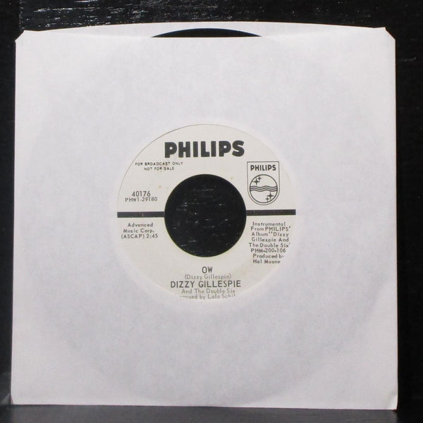 Dizzy Gillespie - Groovin' High / Ow 7" VG+ Promo Vinyl 45 Philips 40176 USA - Shuga Records