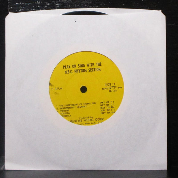 Play Or Sing With The N.B.C. Rhythm Section EP 7" VG- Vinyl 45 Melrose FB-131 - Shuga Records