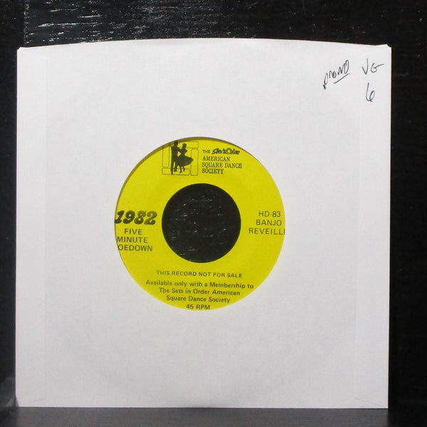 Five Minute Hoedown - Banjo Reveille 7" VG Promo Vinyl 45 The Sets In Order 1982 - Shuga Records