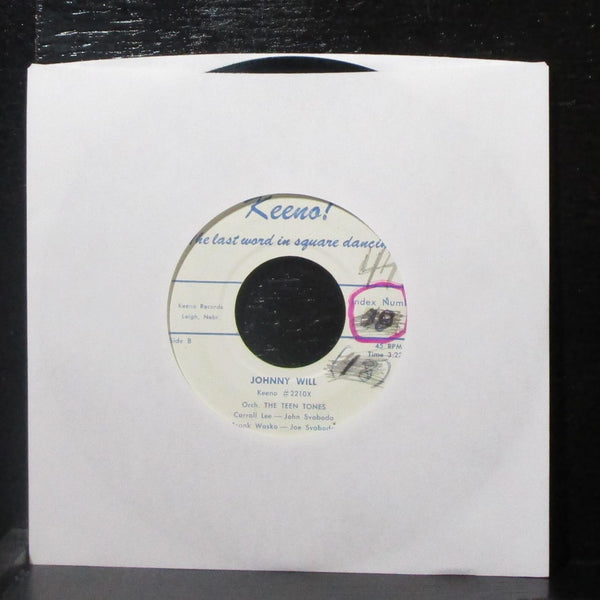 Harold Bausch & The Teen Tones - Johnny Will 7" VG Vinyl 45 Keeno 2210X - Shuga Records