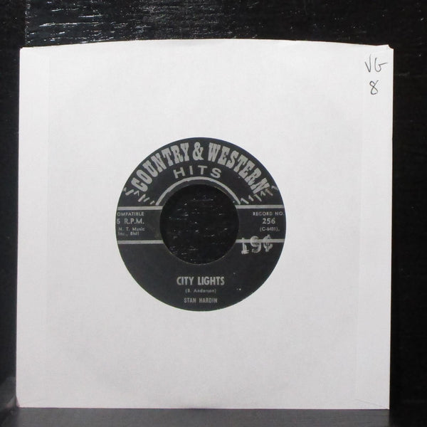 Stan Hardin / Bobby Denver - City Lights / A Week In The Country 7" VG Vinyl 45 - Shuga Records