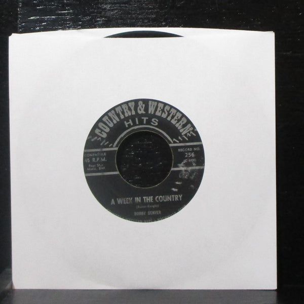 Stan Hardin / Bobby Denver - City Lights / A Week In The Country 7" VG Vinyl 45 - Shuga Records
