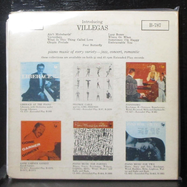 Villegas - Introducing Villegas EP 3x7" VG+ Vinyl 45 Columbia B-787 USA 1956 - Shuga Records