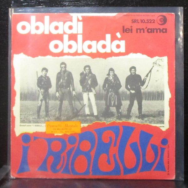 I Ribelli - Obladi, Oblada / Lei M'ama 7" VG+ Vinyl 45 Ricordi SRL 10-522 Italy - Shuga Records