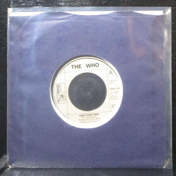The Who - Join Together / Baby Don't You Do It 7" Mint- Vinyl 45 Track UK 1972 - Shuga Records
