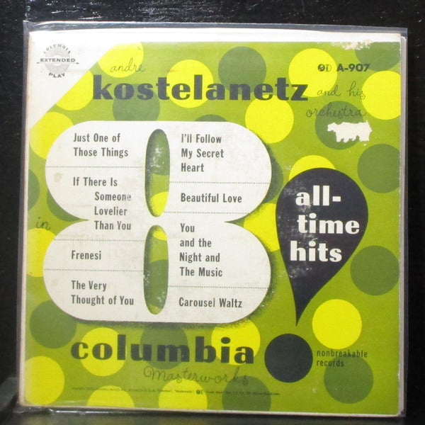 Andre Kostelanetz - In 8 All-Time Hits! EP 2x7" VG+ Vinyl 45 Columbia A-907 - Shuga Records