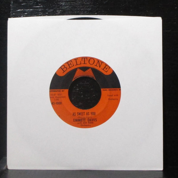 Emmett Davis - I'm Talkin' About You Baby 7" VG+ Vinyl 45-1008 Beltone USA 1961 - Shuga Records