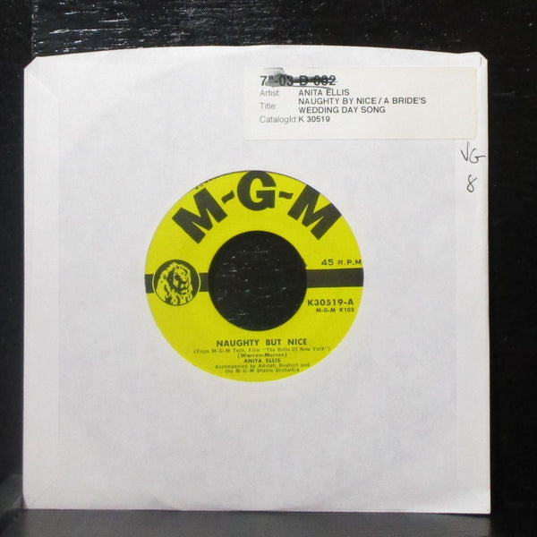 Anita Ellis - Naughty But Nice / A Bride's Wdding-Day Song 7" VG Vinyl 45 MGM - Shuga Records