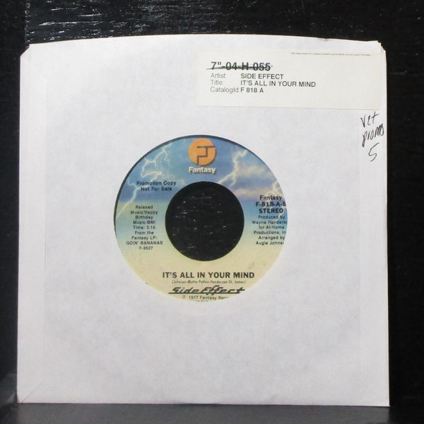 Side Effect - It's All In Your Mind 7" VG+ Promo Vinyl 45 Fantasy F-818 USA 1977 - Shuga Records