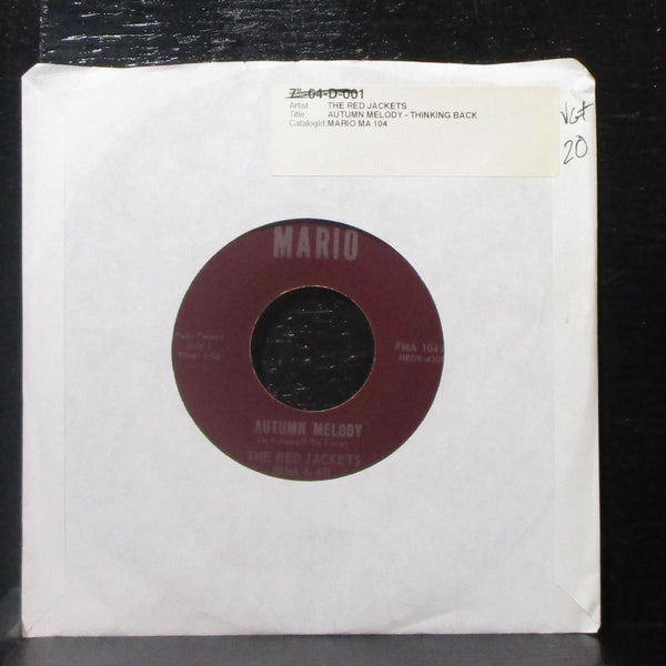 The Red Jackets - Autumn Melody / Thinking Back 7" VG+ Vinyl 45 Mario #MA 104 - Shuga Records
