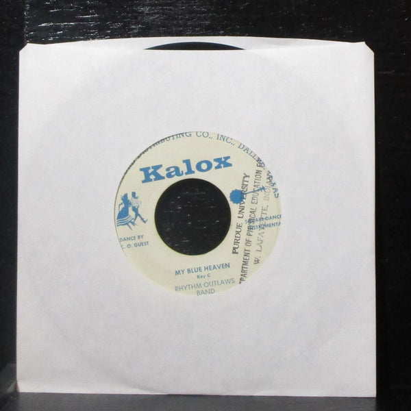 C. O. Guest & Rhythm Outlaws Band - My Blue Heaven 7" VG+ Vinyl 45 Kalox USA - Shuga Records