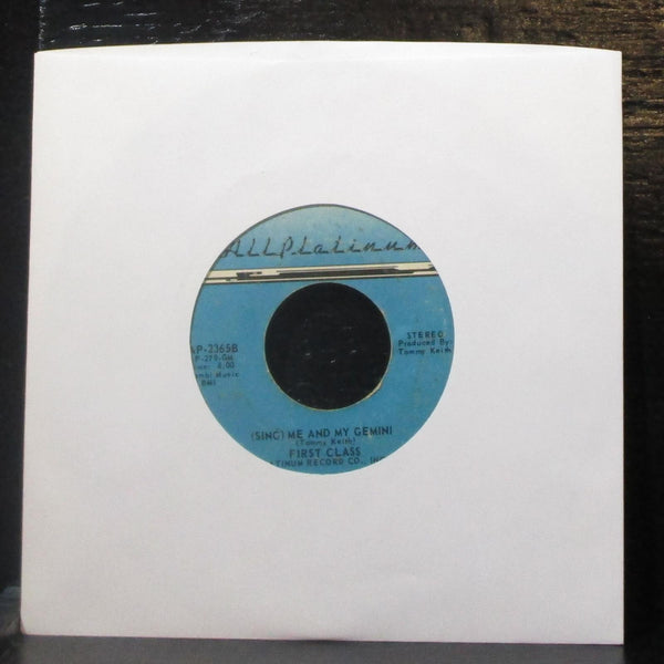 First Class - Me And My Gemini 7" VG+ Vinyl 45 All Platinum AP-2365 USA 1976 - Shuga Records