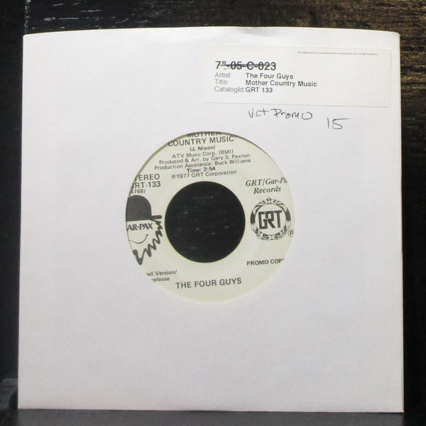 The Four Guys - Mother Country Music 7" VG+ Promo Vinyl 45 GRT-133 USA 1977 - Shuga Records