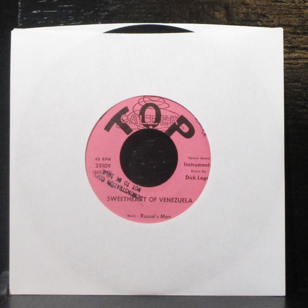 Dick Leger & Russal's Men - Sweetheart Of Venezuela 7" VG+ Vinyl 45 Top Caller - Shuga Records