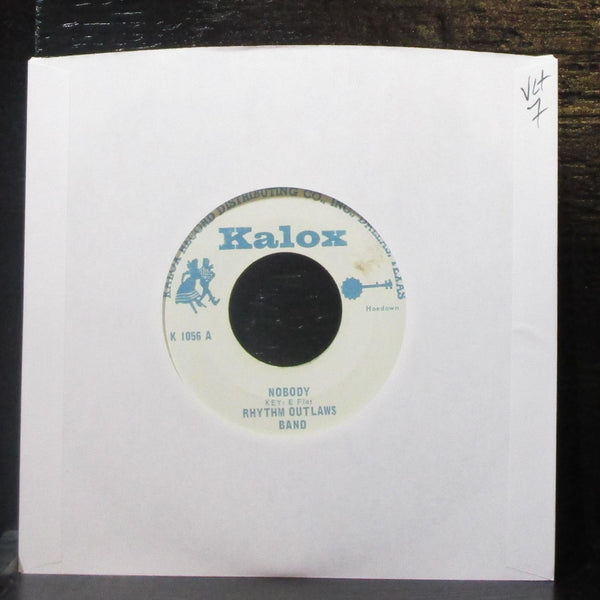 Rhythm Outlaws Band - Nobody / Coming Round The Mountain 7" VG+ Vinyl 45 Kalox - Shuga Records