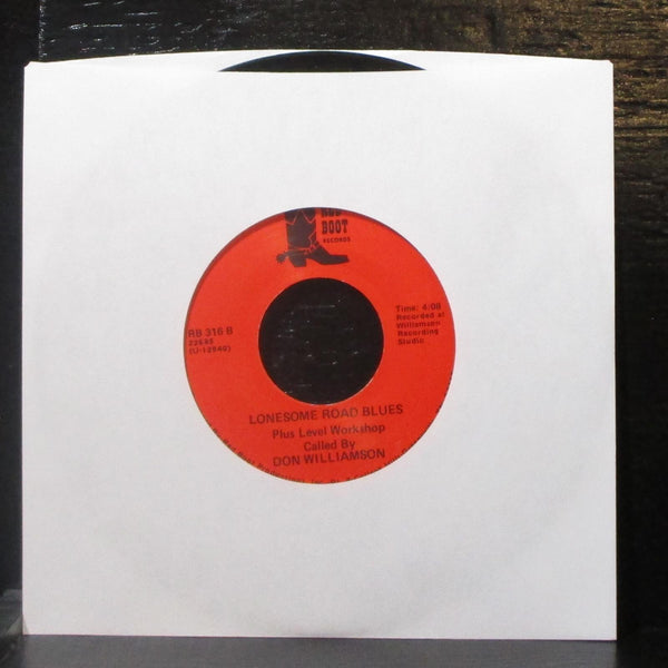 Don Williamson - Lonesome Road Blues 7" VG+ Vinyl 45 Red Boot RB 316 USA - Shuga Records