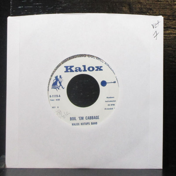 Kalox Kutups Band - Boil 'Em Cabbage / Square Rock 7" VG+ Vinyl 45 Kalox K-1119 - Shuga Records