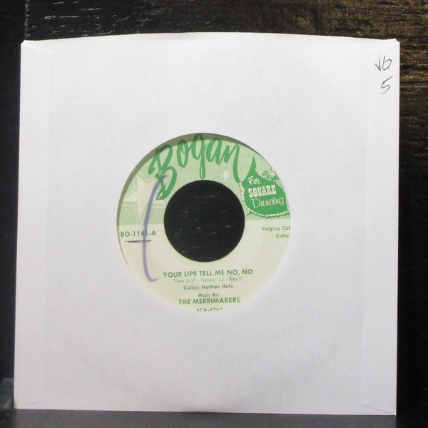 Nathan Hale & The Merrimakers - Your Lips Tell Me No, No 7" VG Vinyl 45 Bogan - Shuga Records