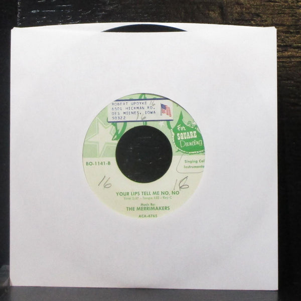 Nathan Hale & The Merrimakers - Your Lips Tell Me No, No 7" VG Vinyl 45 Bogan - Shuga Records