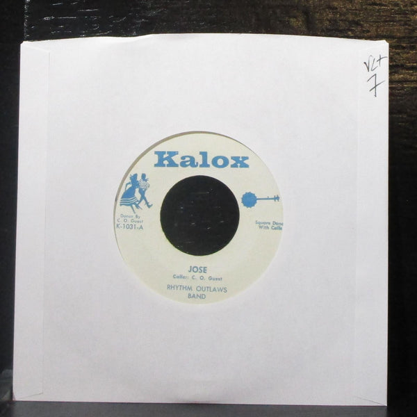 C. O. Guest & Rhythm Outlaws - Jose 7" VG+ Vinyl 45 Kalox K-1031 USA - Shuga Records