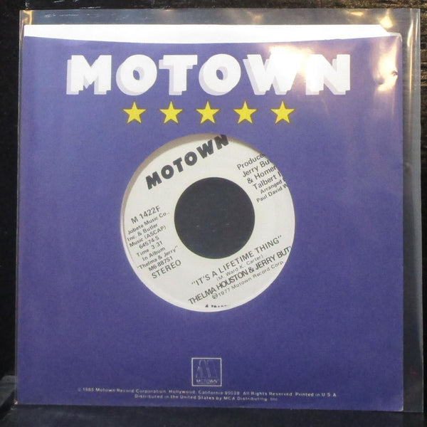 Thelma Houston & Jerry Butler - It's A Lifetime Thing 7" VG+ Promo Vinyl 45 - Shuga Records