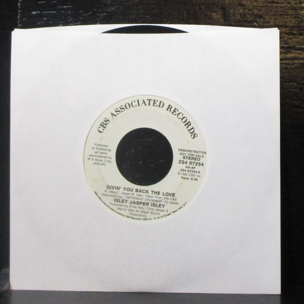 Isley Jasper Isley - Givin' You Back The Love 7" VG+ Promo Vinyl 45 ZS4 07254 - Shuga Records