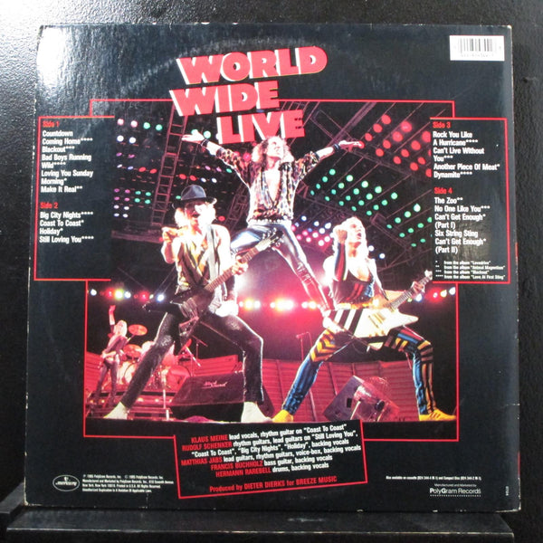 Scorpions - World Wide Live 2 LP VG+ 422-824 344-1 M-2 RL Masterdisk 1985 Record - Shuga Records