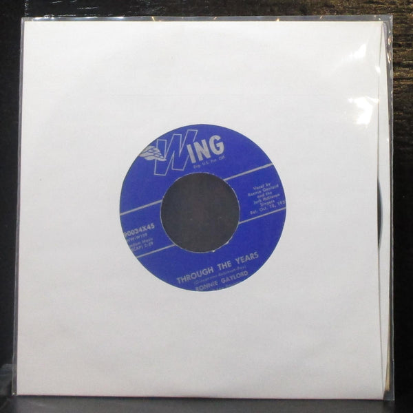 Ronnie Gaylord - Don't Ever Change / Through The Years 7" VG+ Vinyl 45 Wing 1955 - Shuga Records