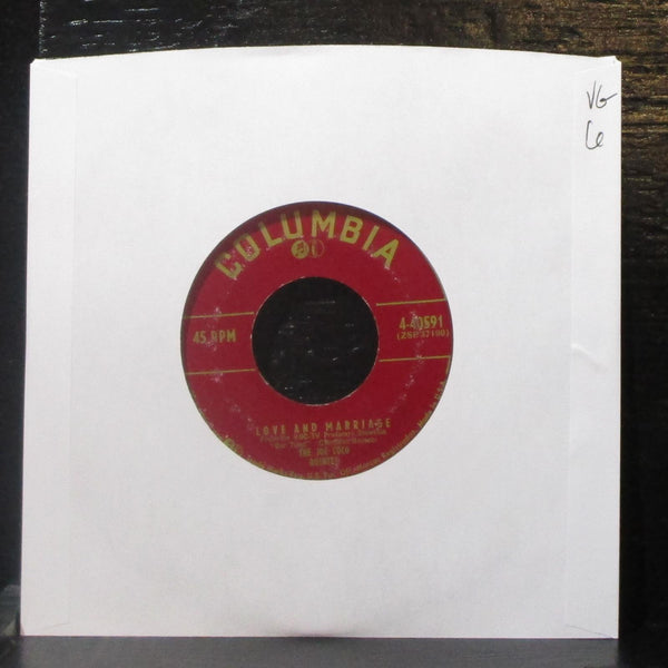 The Joe Loco Quintet - Love & Marriage 7" VG Vinyl 45 Columbia 4-40591 USA 1955 - Shuga Records