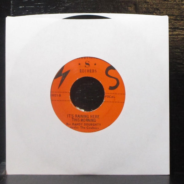 Randy Dourghty - It's Raining Here This Morning 7" VG+ Vinyl 45 Lightning S 5021 - Shuga Records