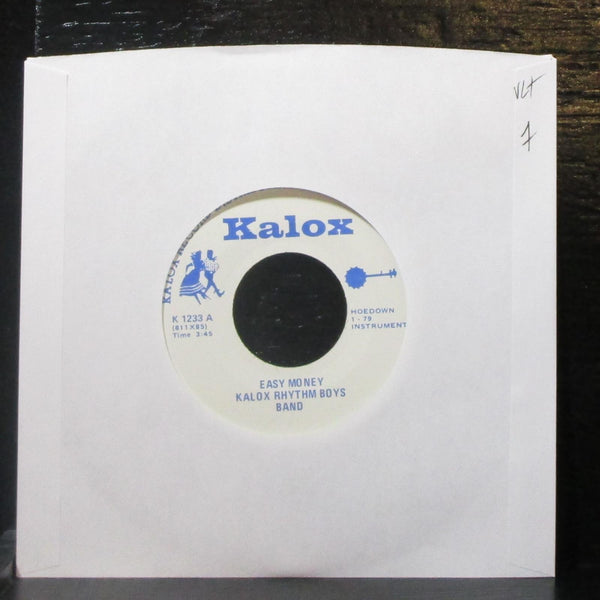 Kalox Rhythm Boys Band - Easy Money / Johnny Dollar 7" VG+ Vinyl 45 Kalox K 1233 - Shuga Records