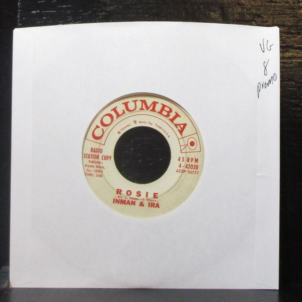 Inman & Ira - Rosie / Tamiragolo 7" VG Vinyl 45 Columbia 4-42030 USA - Shuga Records