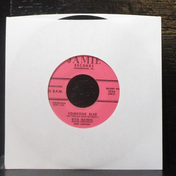 Rita Raines - Silence Is Golden / Someone Else 7" VG+ Vinyl 45 Jamie 1036 USA - Shuga Records