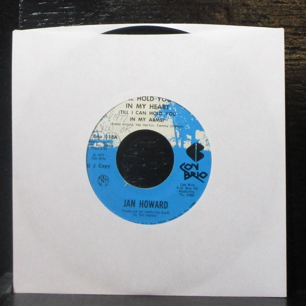 Jan Howard - I'll Hold You In My Heart 7" VG+ Promo Vinyl 45 Con Brio 118 USA - Shuga Records